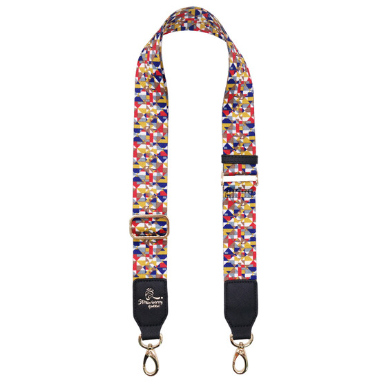 ADJUSTABLE STYLISH MOTIF BAG STRAP - D, YELLOW